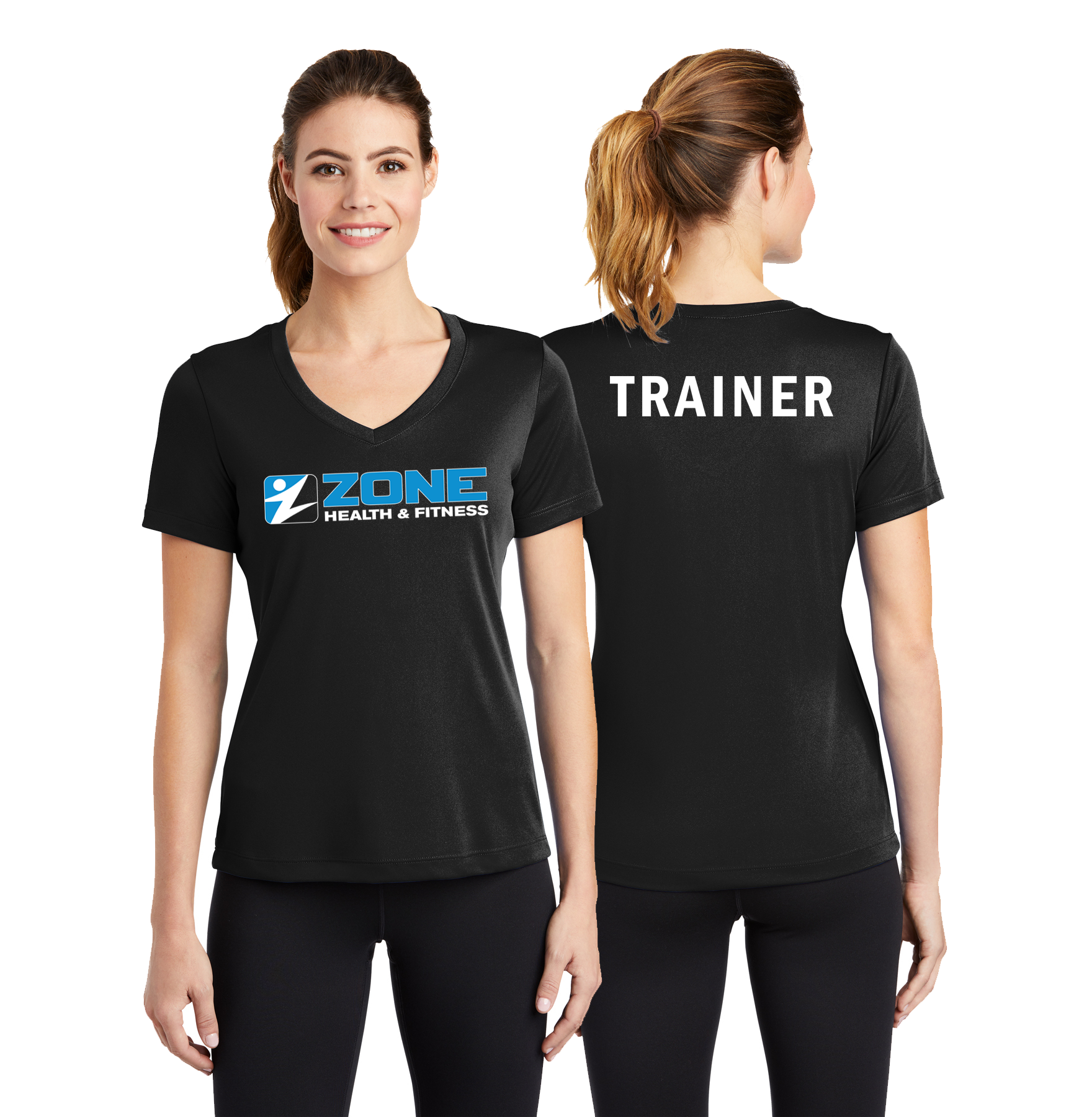 Trainer Ladies V-Neck Tee